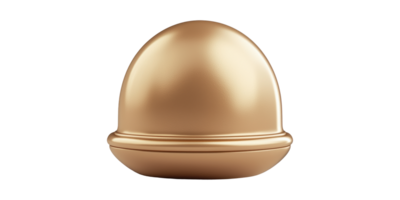 Golden Bell Symbol With Smooth Finish Isolated on Transparent Background png
