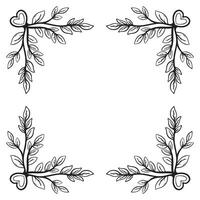 Oval border frame deco. simple vertical line signboard vector