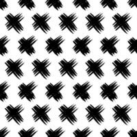 Seamless pattern with hand drawn cross symbols. Black sketch cross symbol on background. illustration vector