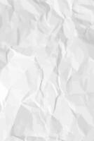 White clean crumpled paper background. crumpled empty paper for posters and banners. illustration vector