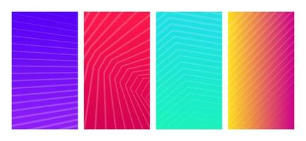 Set of modern backgrounds with lines. Header banner. Bright abstract presentation backdrops. illustration vector