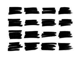 Scribble with a black marker. Set of doodle style various scribbles. Black hand drawn design elements on white background. illustration vector