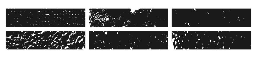 black grunge banner. Abstract grainy blanks in rectangle form on background. illustration vector