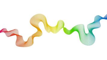 backdrop with colorful wave lines on white background. Modern technology background, wave design. illustration vector