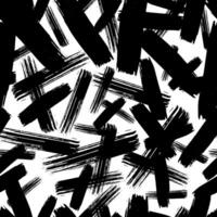 Seamless pattern with dark hand drawn scribble smear on white . grunge texture. illustration vector