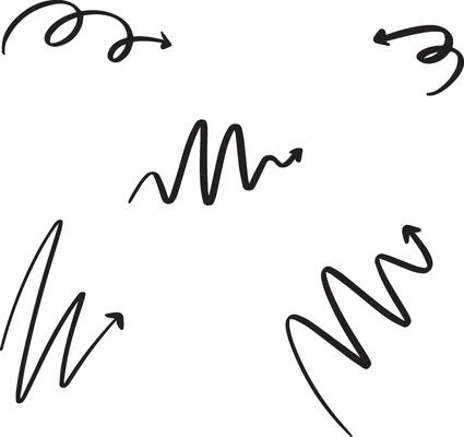 Hand Sketched Arrows Editable Pack