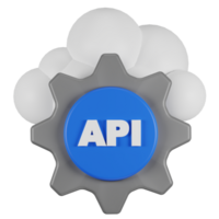 3d rendering Api Configuration 3d icon png