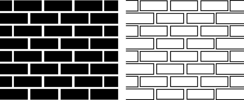 Brick wall icon. construction symbol. precisely rendered