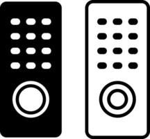 Tv remote icon. Home technology icons. buttons and circular pad. Security System. Wireless Technology. Consumer Electronics Icons vector
