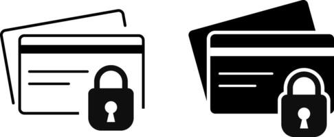 secure payment icons set. Fraud detection. transaction security. digital payment safety. Credit card with security code vector