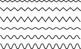 Wavy zigzag line. seal water or ocean symbol. wavy pattern clipart. Rough charcoal squiggle stripes. hand drawn texture crayon chalk strips vector