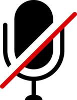 mute microphone icon. Voice record buttons. mic off symbol. Retro vocal speaker buttons. Classical micro with volume off vector