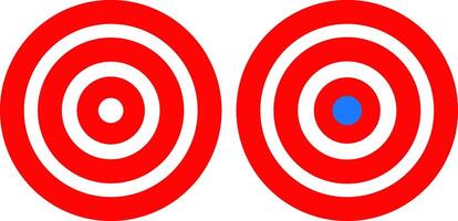 Target icon set. focus icons. gun sight sign. Shooting mark signs. success targeting board vector