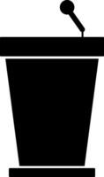 pulpit icon. Conference lectern icon. Mass media concept. public speaking podium icon. speech podiums vector