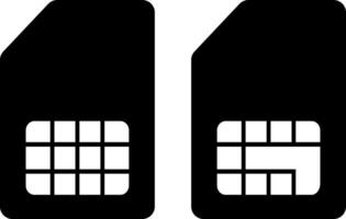 Sim cards icon. mobile telephone card sign. telephone prepaid chip design. smart gsm microchip. wireless network vector