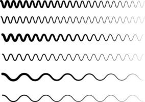 wavy zigzag pattern line. Horizontal geometric decoration element. sea ocean symbol. creates a dynamic vector