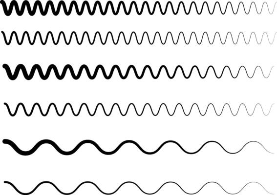 wavy zigzag pattern line. Horizontal geometric decoration element. sea ocean symbol. creates a dynamic