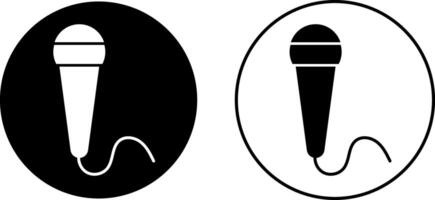 Microphone icon set. public speaker. Vocal signs. voice icon symbol buttons. Karaoke mic. Podcast microphone vector
