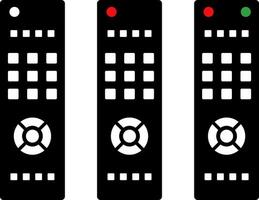 remote control icon. technology concept. Using tv remote control. Media Player Icons. television industry. Tv keypad business concept vector
