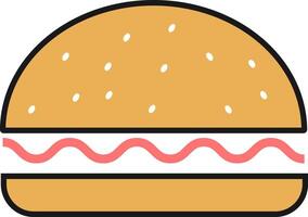 Burger icon set. cheese burger Symbol. featuring bread. hamburger sign. unhealthy fast food symbol. Representing Poor Dietary Choices and Health Risks vector