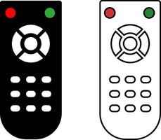 remote control icon. Television control by remote. Electronic device. Using tv control sign. Tv keypad business concept. technology concept vector