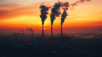 Pollution and climate change photo