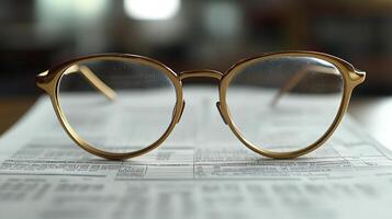 A pair of glasses sits on top of a newspaper photo