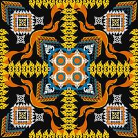 Endless abstract shapes in geometric pattern. vector