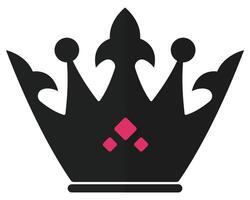 Crown design isolated on white background. vector