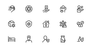 Flu and Virus Icon for Health and Wellness Projects. Featuring Key Medical Symbols for Preventative Measures and Virus Awareness. vector