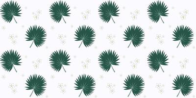 Seamless pattern with palm leaves vector