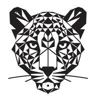 Polygon Leopard Design vector
