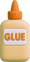 A bottle of glue with the word glue on it png