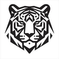 Tiger, Minimalist and Simple Silhouette vector