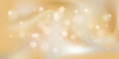Champagne gold bokeh texture with soft glitter, glow and shimmer. Seamless luxury background with warm beige gradient, festive sparkle and dreamy satin light effect. Elegant cosmetic style . vector