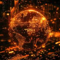 Global Market Analysis A Dazzling Display of Data and Financial Growth with Intricate Details photo