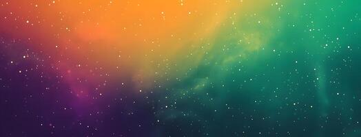 Abstract colorful gradient backdrop with glowing dust particles creates a mesmerizing fantasy universe scene photo