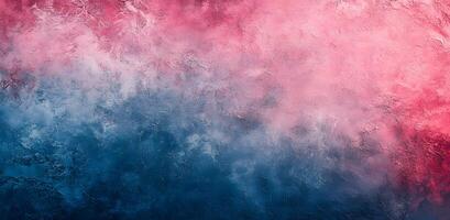 Abstract gradient texture blends pink and blue with artistic, textured strokes creating depth photo