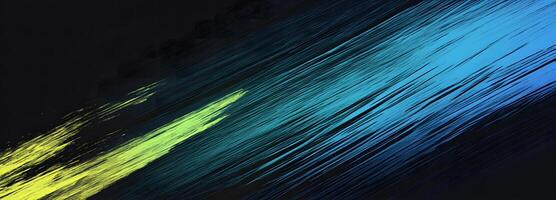 Abstract lines transition from vibrant yellow to deep blue against a dark backdrop photo