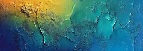 An overhead topographical map view presents mountain range and deep ocean basin textures photo