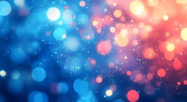 Bokeh lights with a dreamy aesthetic flow gracefully, creating an otherworldly, enchanting background photo