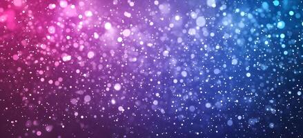 Gradient background glows with pink, purple and blue bokeh lights, providing a shimmering effect photo