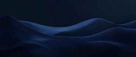 Moody abstract depicts undulating dark blue ridges under a calming gradient background photo