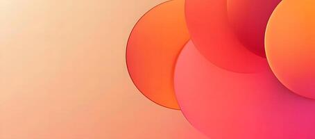 Overlapping vibrant circles create a modern, abstract composition with smooth gradient transitions and subtle shadowing photo