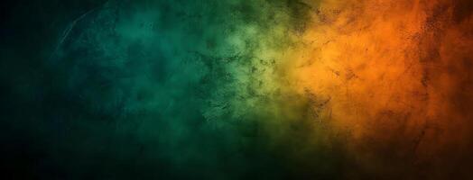Smooth textured gradient background featuring transitioning colors from dark green to light brown creates depth photo