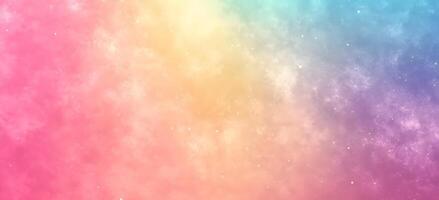 Soft pastel gradient background features dreamy watercolor textures and subtle sparkling elements for magical impression photo