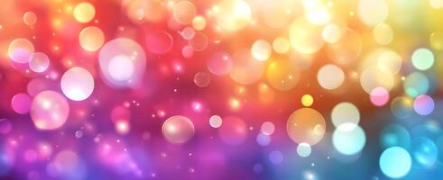 Spherical bubbles delicately drift through colorful gradients, creating a magical, shimmering display of soft light photo