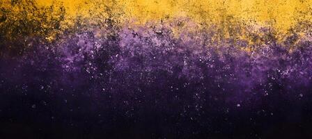 Textured background displaying a yellow and purple gradient with a rough and speckled appearance photo