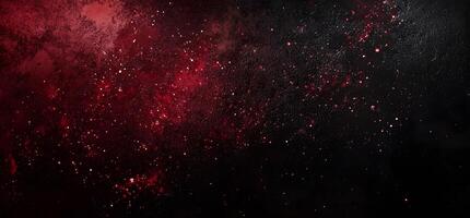 Textured dark background featuring a red nebula with scattered stars creates a cosmic effect photo