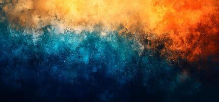 The blend of blue and gold colors displays a breathtaking watercolor abstract background photo